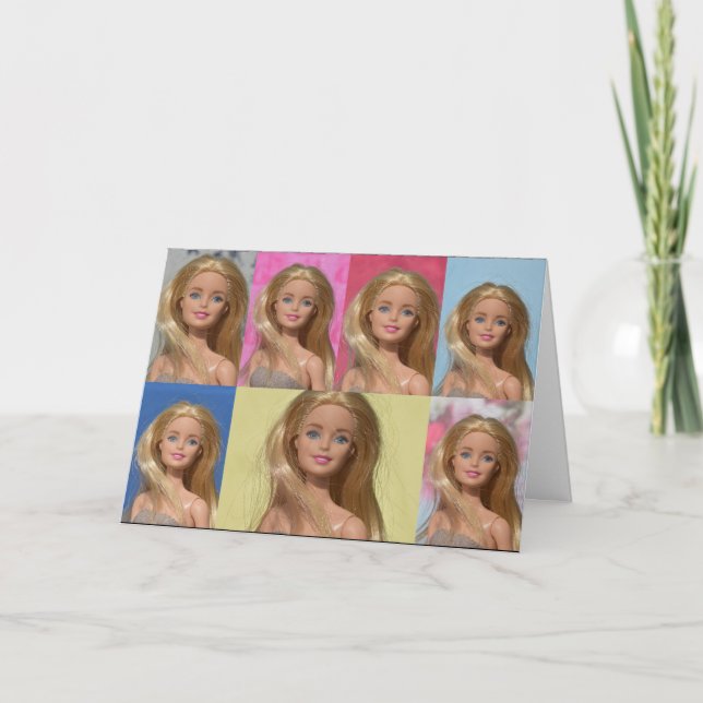 Cartão Ame as minhas bonecas (Frente)