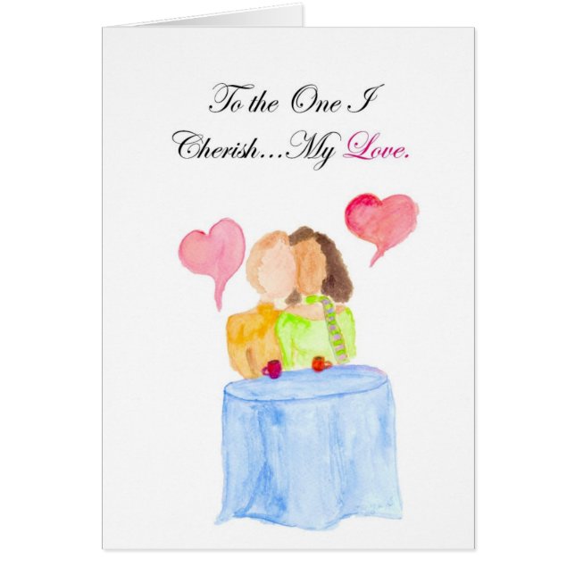 Cartão Ame BW/WM inter-racial brilhante (Frente)