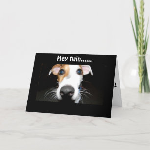 CARTÃO AME MEU GÊMEO... FELIZ ANIVERSÁRIO PARA CELEBRAR