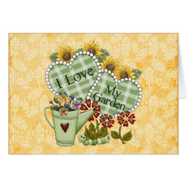 Cartão Ame meu jardim