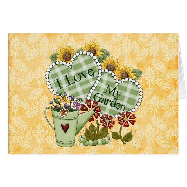 Cartão Ame meu jardim (Frente Horizontal)