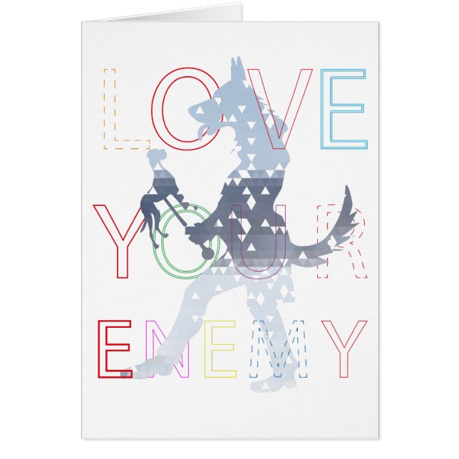 Cartão Ame seu inimigo (Frente)