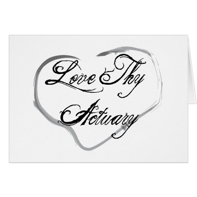 Cartão Ame Thy escrivão (Frente Horizontal)