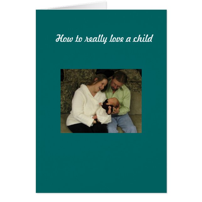 Cartão Ame uma criança (Frente)