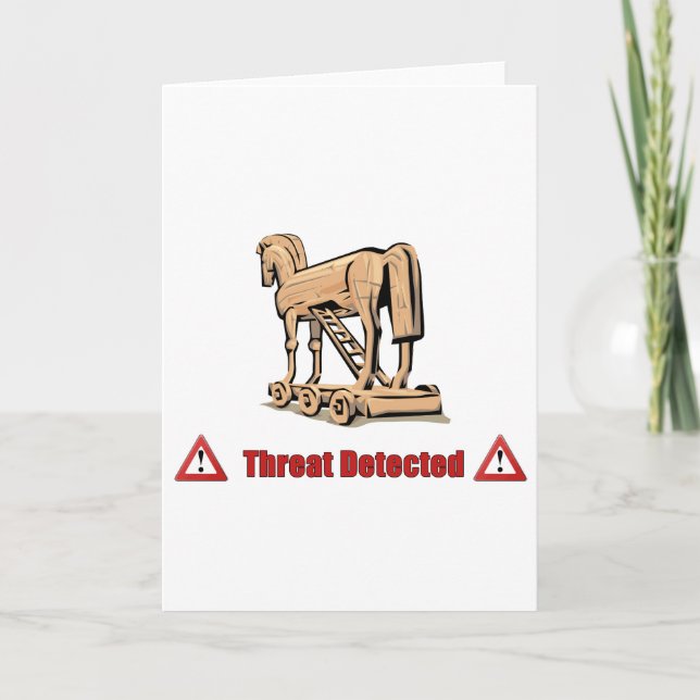 Cartão Ameaça Trojan detectada (Frente)