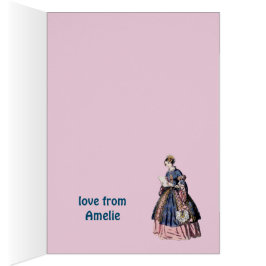 Cartão AMELIE ~ ESPANHOL COSTUME ~ Personalizado