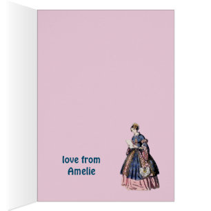 Cartão AMELIE ~ ESPANHOL COSTUME ~ Personalizado