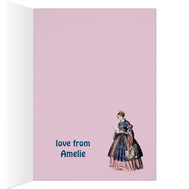 Cartão AMELIE ~ ESPANHOL COSTUME ~ Personalizado (Interior (direita))