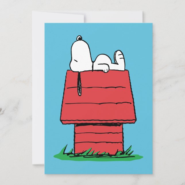 Cartão Amendoins | Snoopy Dormindo (Frente)