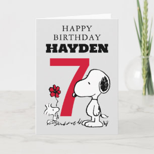 Cartão AMENDOINS   Snoopy Feliz Aniversário