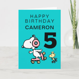 Cartão AMENDOINS Snoopy Feliz Aniversário