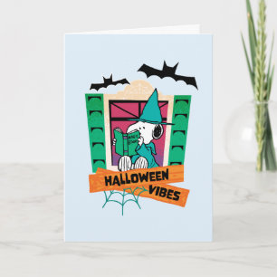 Cartão Amendoins Snoopy Poções Mágicas Halloween