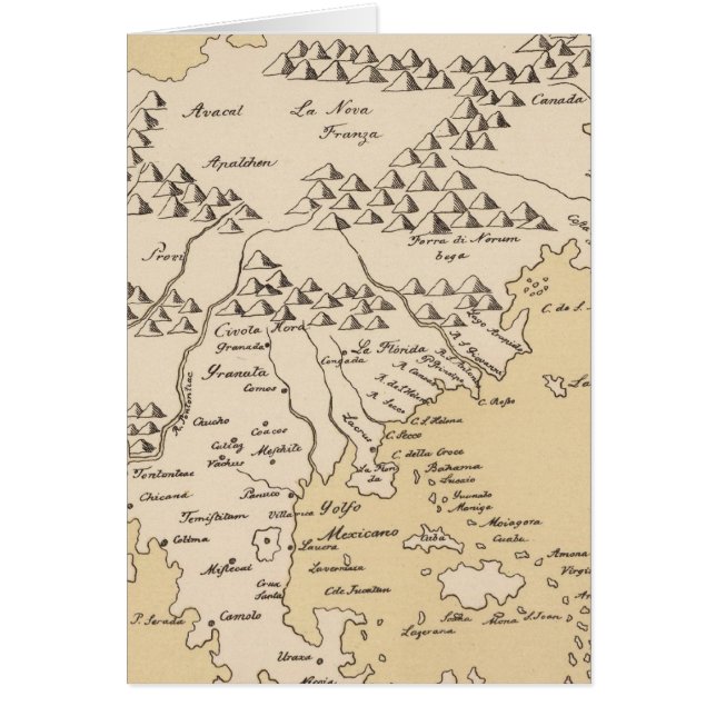 Cartão América do Norte, 1566 (Frente)