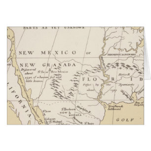 Cartão América do Norte, 1722