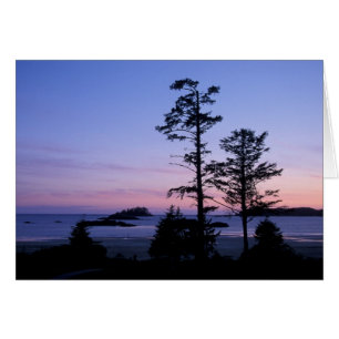 Cartão América do Norte, Canadá, ilha de Vancouver, árvor