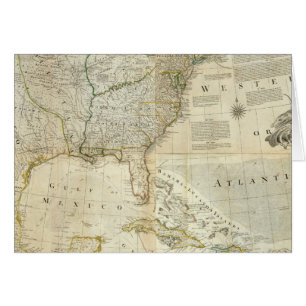 Cartão América do Norte composta