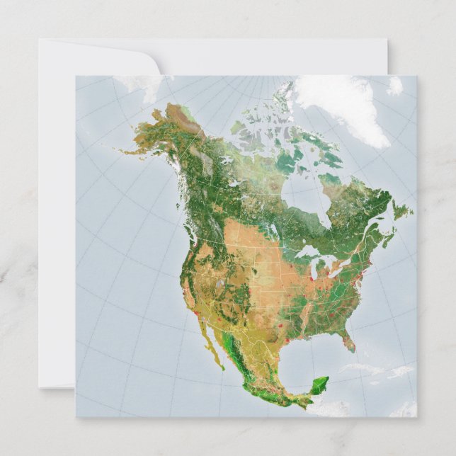 Cartão América do Norte por NASA (Frente)