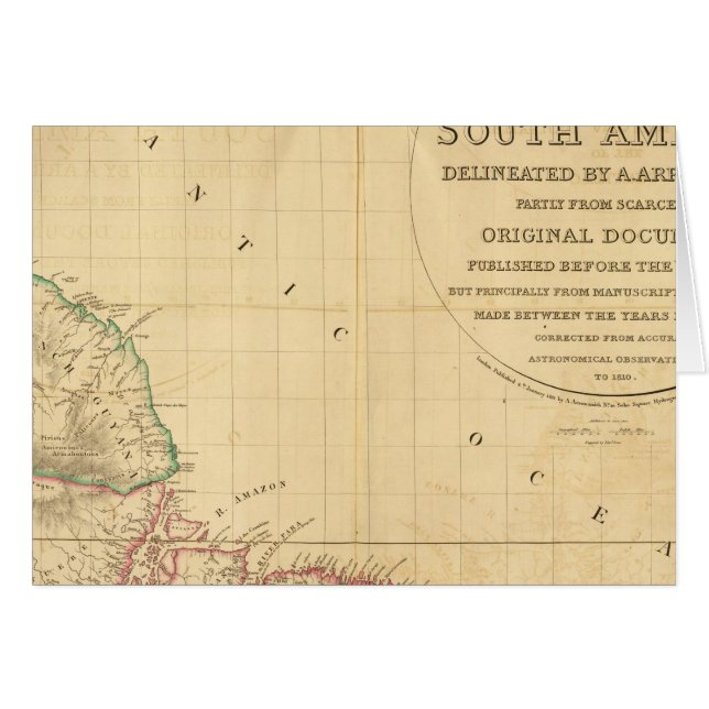 Cartão América do Sul 5 (Frente Horizontal)