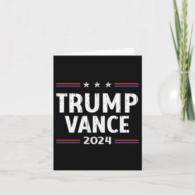 Cartão América Retome a América Trump Vance 2024 Vice (Frente)