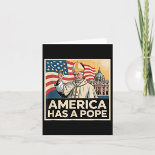Cartão América Tem Um Novo Papa Católico Americano