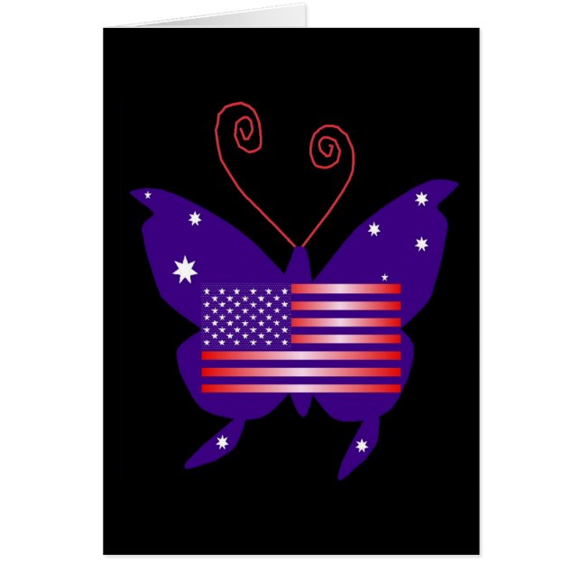 Cartão American Diva Butterfly (Frente)