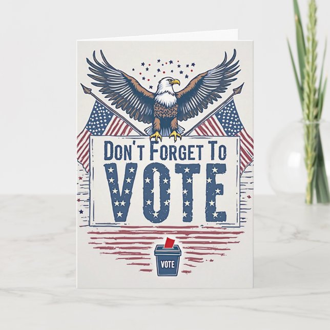 Cartão American Eagle Vote Reminder (Frente)