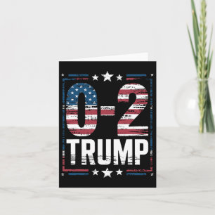 Cartão American Flag 0-2 Trump 2024
