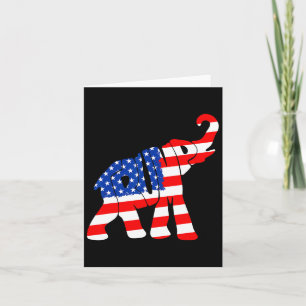 Cartão American Flag Trump