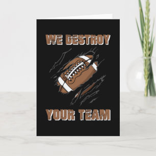 Cartão American Football Team Game USA Player Gift