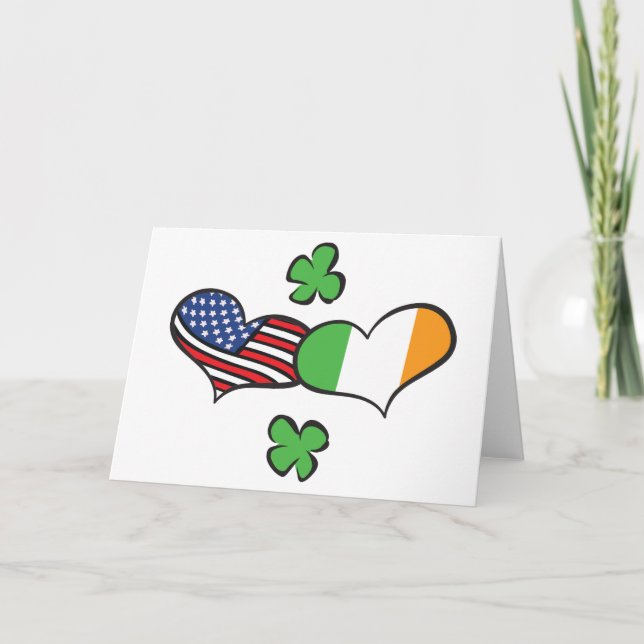 Cartão American Irish Hearts (Frente)