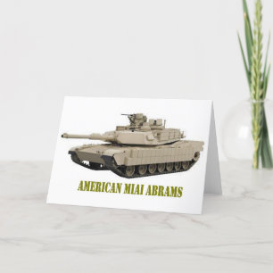 CARTÃO AMERICAN M1A1 ABRAMS  TANK