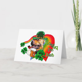 Cartão American Pit Bull Terrier St Patricks