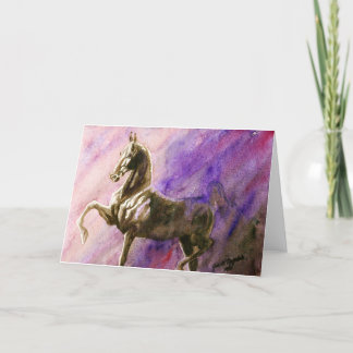 Cartão American Saddlebred Horse Blank Greeting Card