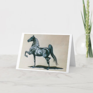 Cartão American Saddlebred Horse Blank Greeting Card