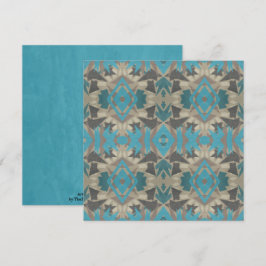 Cartão American Southwestern Patterned Art And Colors