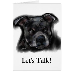 Cartão American Staffordshire Terrier