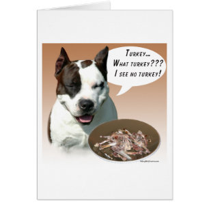 Cartão American Staffordshire Terrier Turquia