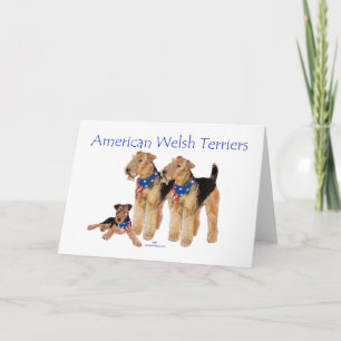 Cartão American Welsh Terriers
