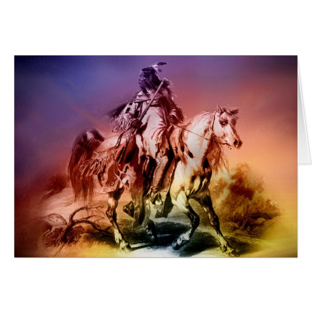 Cartão Americano nativo (Frente Horizontal)