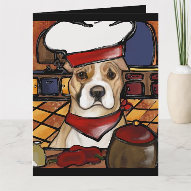 CARTÃO AMERICANO STAFFORDSHIRE TERRIER (Frente)