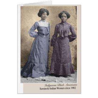 Cartão Americanos nativos indianos do vintage das