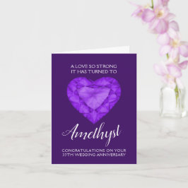 Cartão Ametist Weding Anniversário Amor tão forte