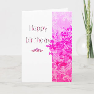 Cartão Amigo de Aniversário (rosa)
