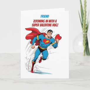 Cartão Amigo Menino do Dia dos Namorados Super-herói Abra