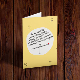 Cartão Amigo passando pelo Cancer