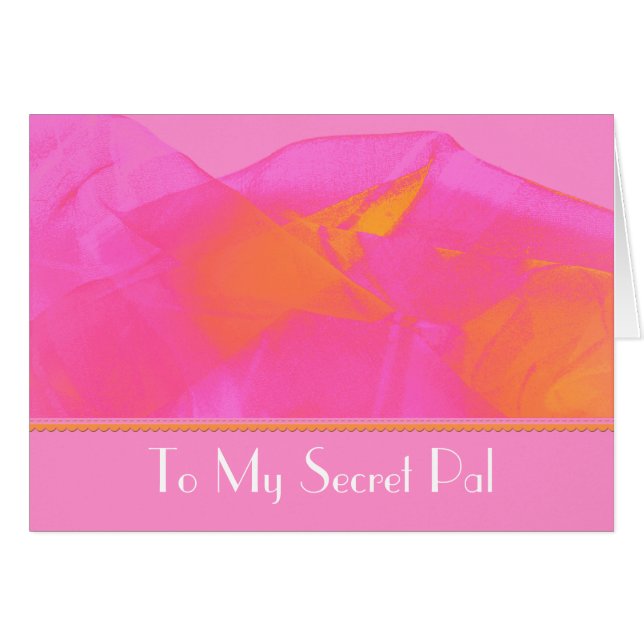 Cartão Amigo secreto (Frente Horizontal)