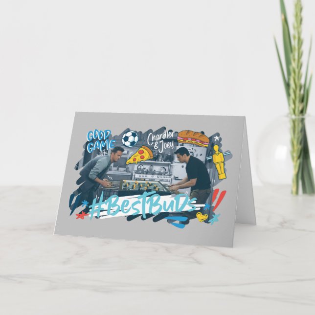 Cartão AMIGOS™| Chandler & Joey - Best Buds (Frente)