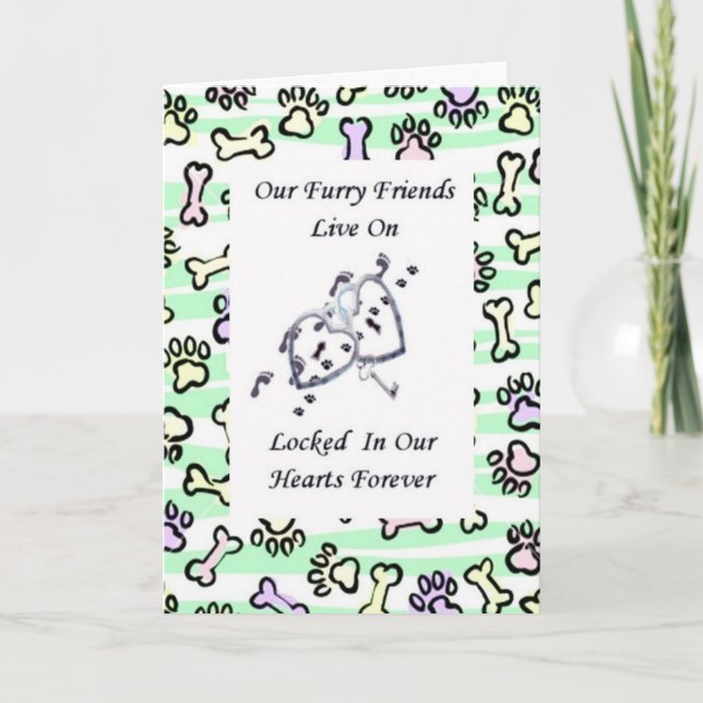 Cartão Amigos De Furto Vivem Presos Em Nossos Corações 3 (Frente)