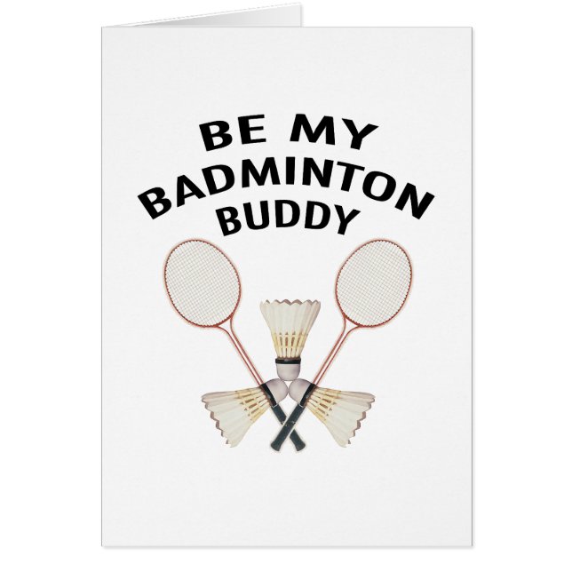 Cartão Amigos do Badminton (Frente)
