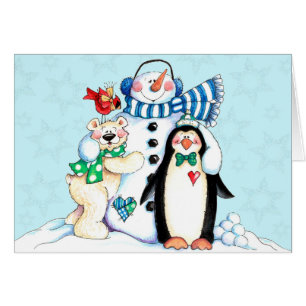 Cartão Amigos do inverno